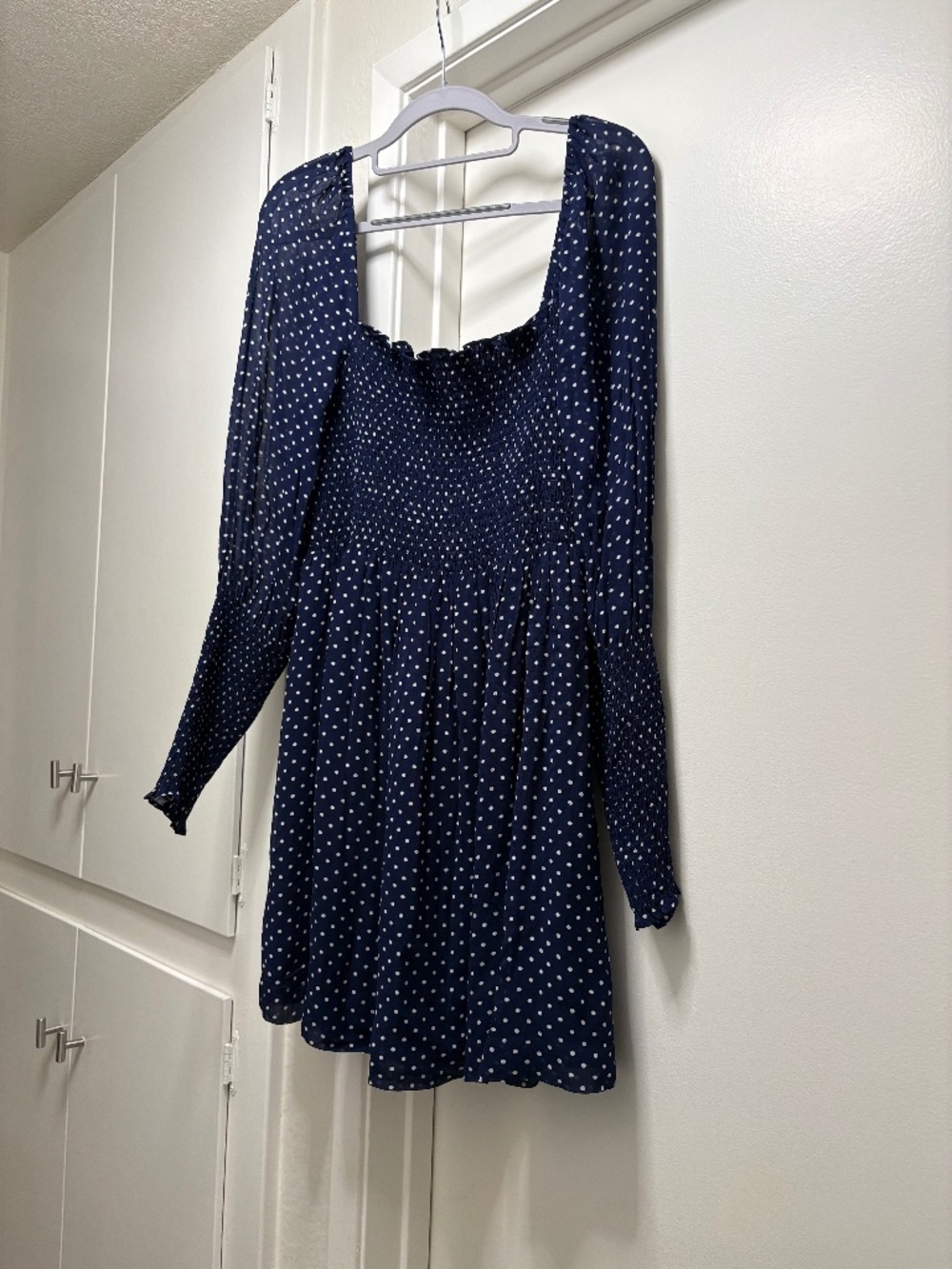 Hill House polka dot nap dress - long sleeves - size medium